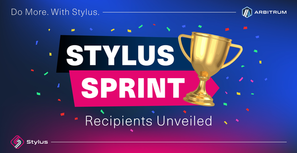 Stylus Sprint Recipients Unveiled